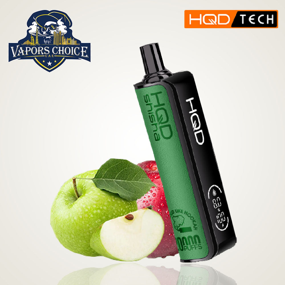 HQD Shisha (3mg) 20000 PUFFS DTL - DISPOSABLE VAPE Double Apple UAE Abu Dhabi
